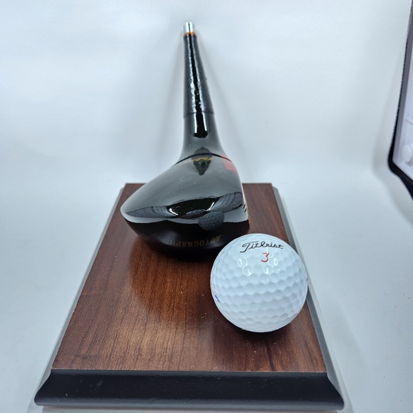 Vintage Arnold PALMER Golf Club Business Card Holder Titleist Ball Office Decor - Picture 9 of 15